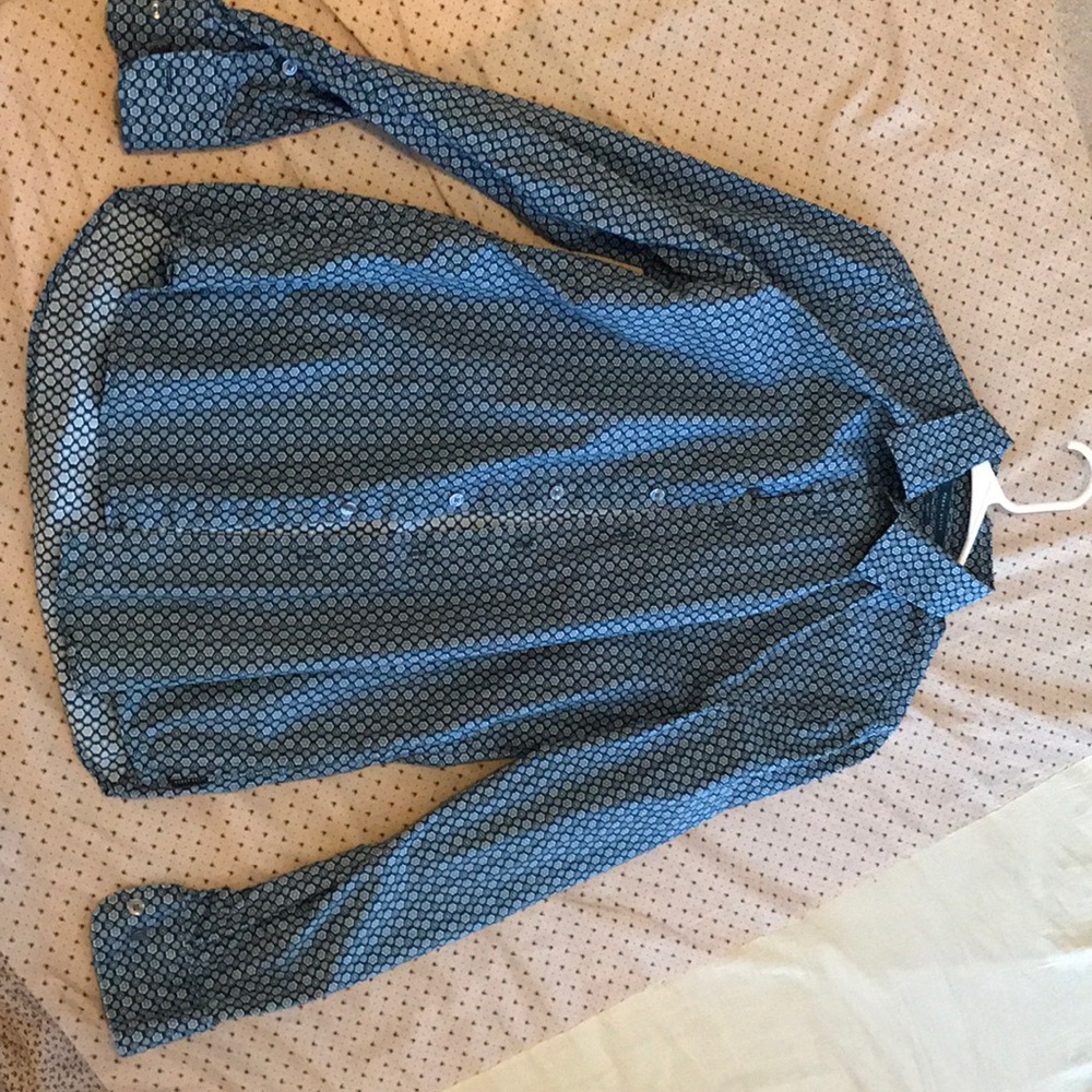 Perry Ellis slim fit 100% cotton shirt size S